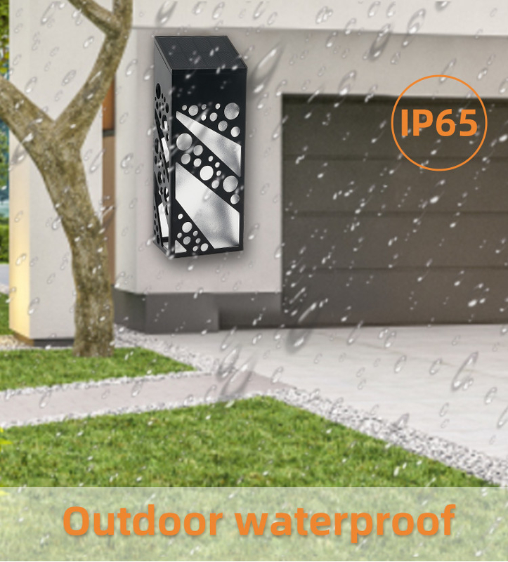 Luz solar de la pared del rectángulo de alta calidad de la prenda impermeable IP65 para la decoración al aire libre