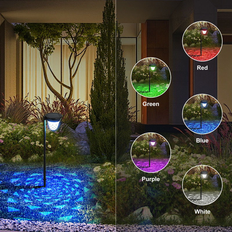 Luces accionadas solares Constant And RGB del jardín de la prenda impermeable IP65 para la decoración