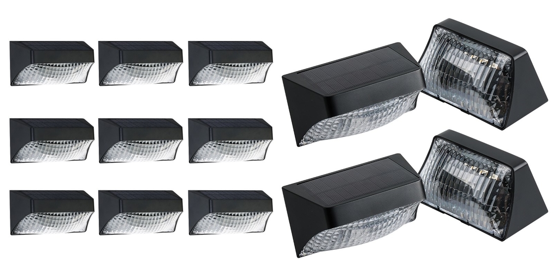 IP65 luces de pared de paisaje solar al aire libre a prueba de agua led luz colorida