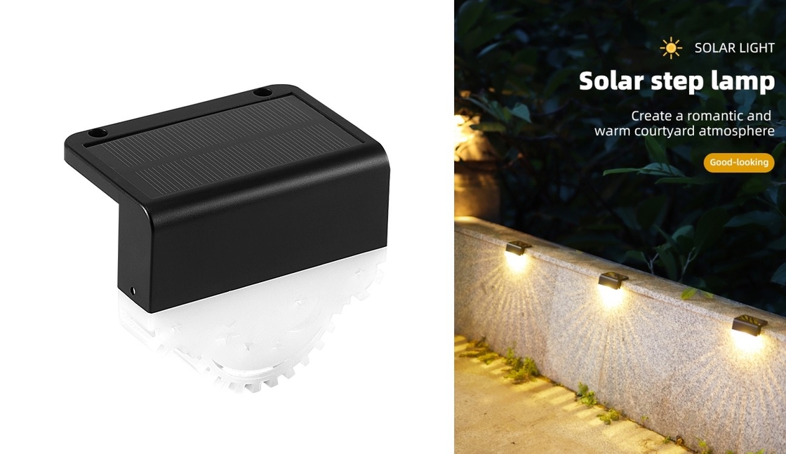 El jardín solar impermeable IP65 enciende la mini luz al aire libre de la cerca de la decoración para la escalera del parque