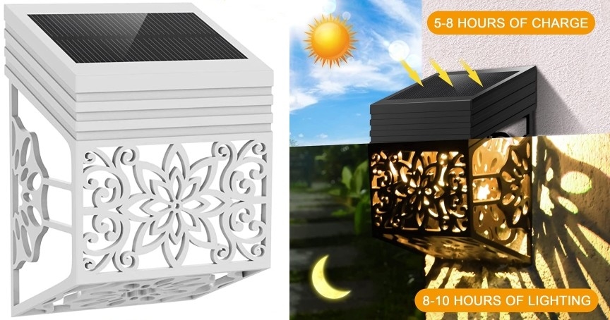 el jardín solar impermeable enciende la iluminación al aire libre del LED para la luz del patio del parque de la pared de la cerca