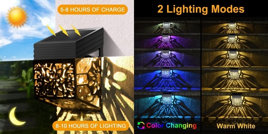La cerca solar del diseño único del modelo enciende la luz durable del jardín del LED del waterprooof al aire libre de la iluminación