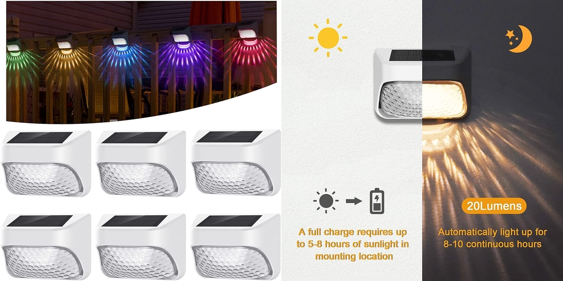 Jardín LED que enciende las lámparas ambiente decorativas de la cerca de la luz solar de Lights Garden Wall