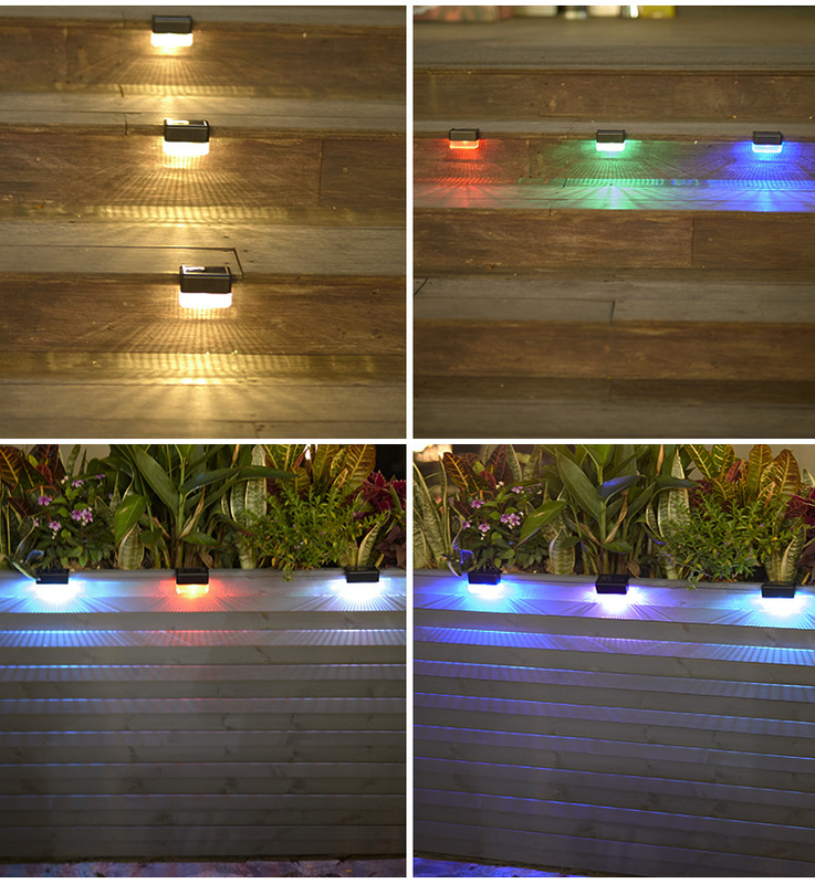 El jardín accionado solar de la prenda impermeable decorativa enciende la luz solar de la escalera LED de la luz de la lámpara de pared