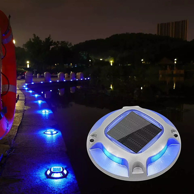 La ronda solar inalámbrica de la luz del muelle de la calzada llevó al marcador al aire libre para la calzada 110*22.5 milímetro
