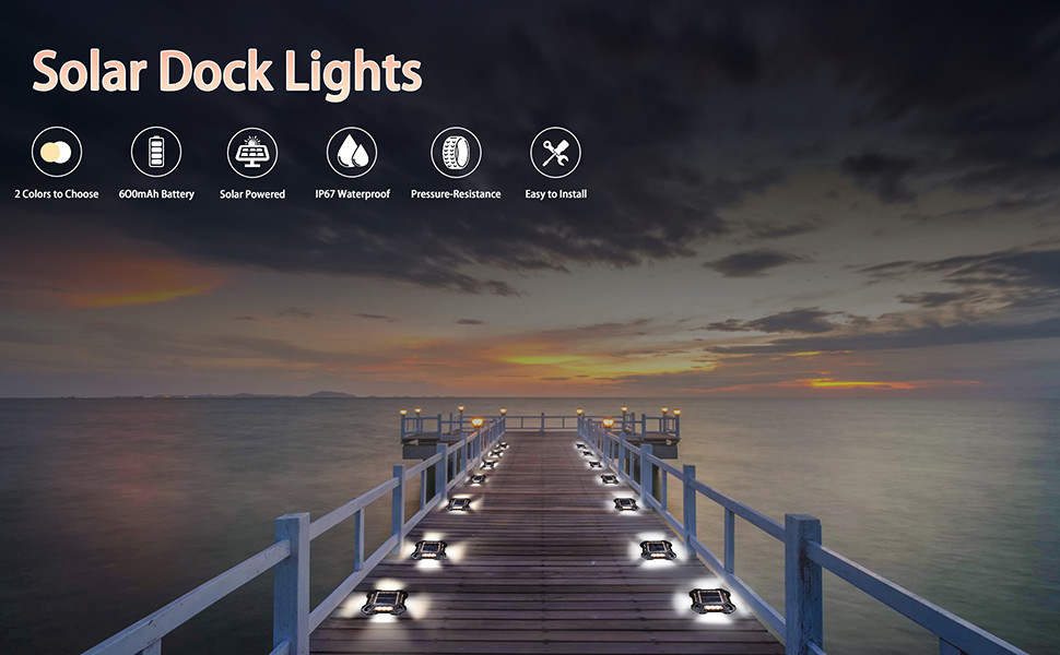 Paso al aire libre del LED Marine Solar Dock Light Warning para la calzada 123*123*23 milímetro