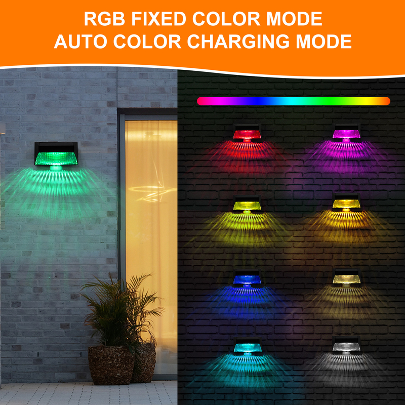 cerca decorativa LED 123 * 60 * 65m m del paisaje de la pared del RGB de la luz solar al aire libre del jardín 3.7V