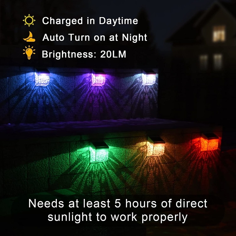La pared llevada solar del estampado de plores enciende IP65 la cerca decorativa al aire libre Lamp For Garden
