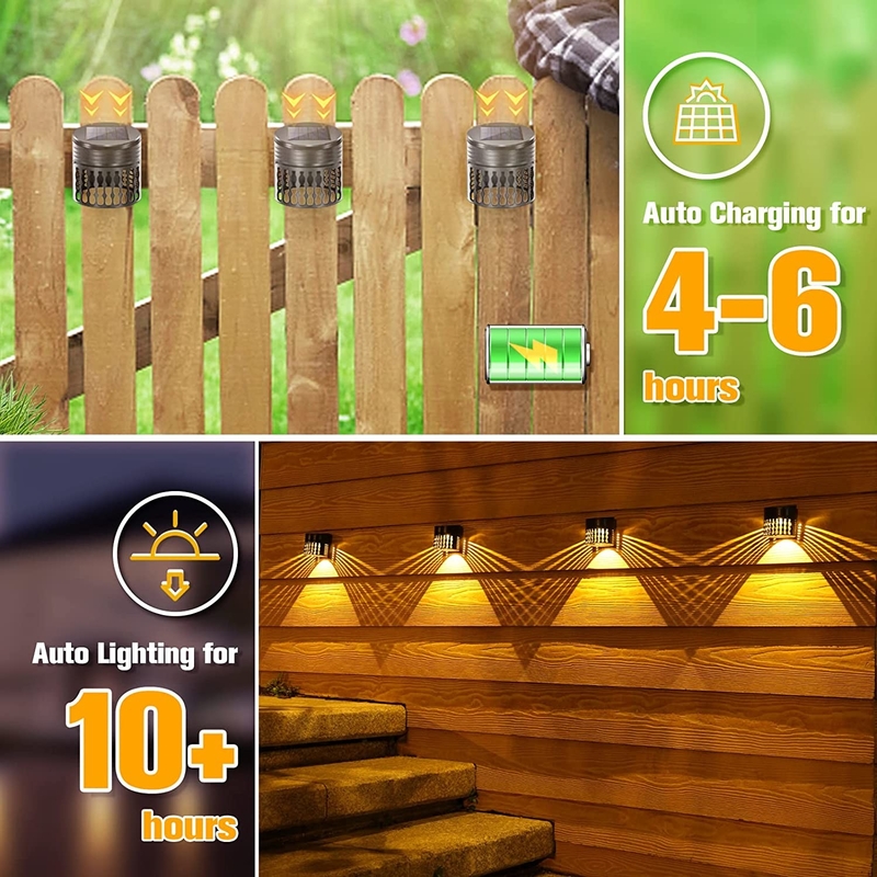 Las luces LED solares impermeables de la cerca de la pared IP65 ajardinan 80 * 80M M para al aire libre