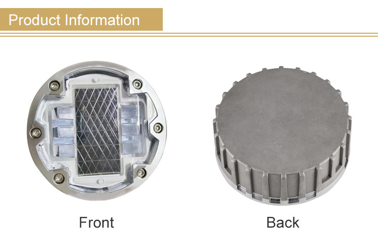 143 pernos prisioneros solares sólidos del camino de la prenda impermeable del tamaño IP68 la fundición de aluminio 1200mah para al aire libre
