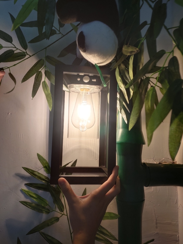 IP65 de aire libre resistente al agua cerco de jardín LED luces hacia arriba y hacia abajo sensor solar luz de pared