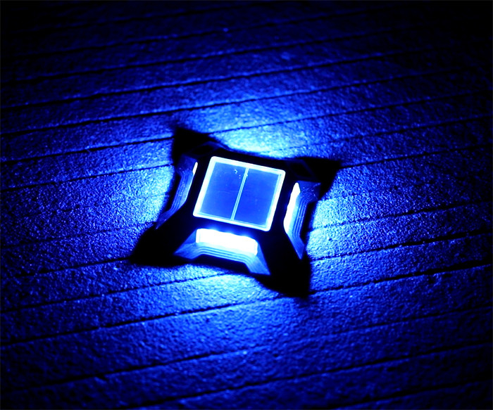 IP68 aluminio luz solar de cubierta de muelle luz solar de puente de carretera luz de aviso de navegación de embarcaciones marinas