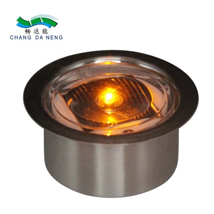 Alto brillo de la acera Marcador elevado Energía solar LED Ruta de rodadura Pista de conducción Luz de cubierta