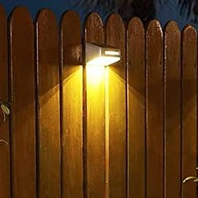 7 colores luz solar de jardín exterior aluminio lámpara de atmósfera resistente al agua cerca de luz de pared montada