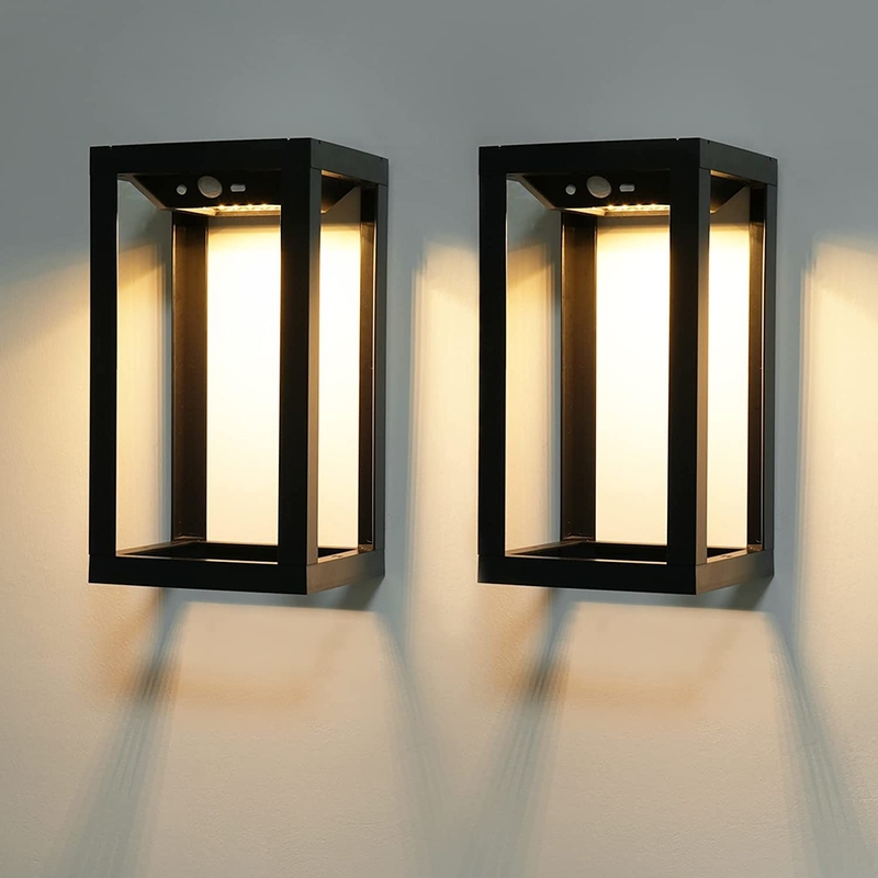 3.7V/2200MA Batería Energía solar Luz de paisaje LED para pasillo de jardín y puerta exterior