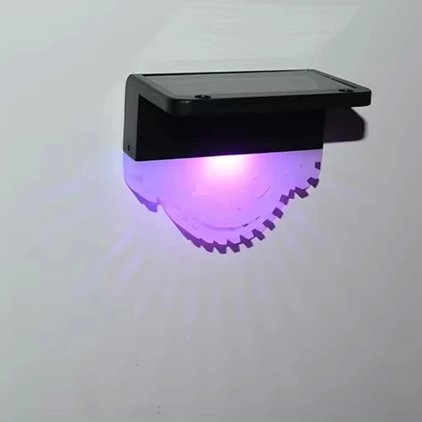 Iluminación de jardín LED con energía solar con modos de parpadeo constante y apagado Panel de silicio monocristalino