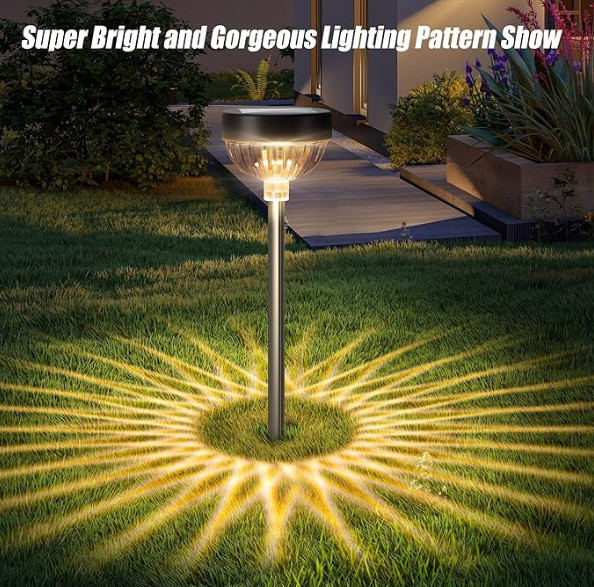 IP65 resistente al agua ABS PC LED Iluminación solar de jardín con 100LM Intensidad de luz / 600mAh Capacidad de batería