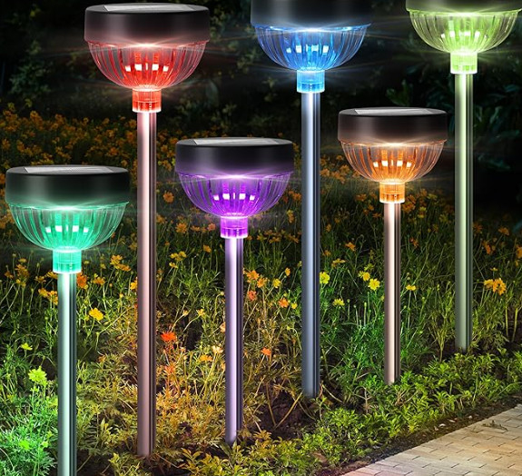 IP65 resistente al agua ABS PC LED Iluminación solar de jardín con 100LM Intensidad de luz / 600mAh Capacidad de batería