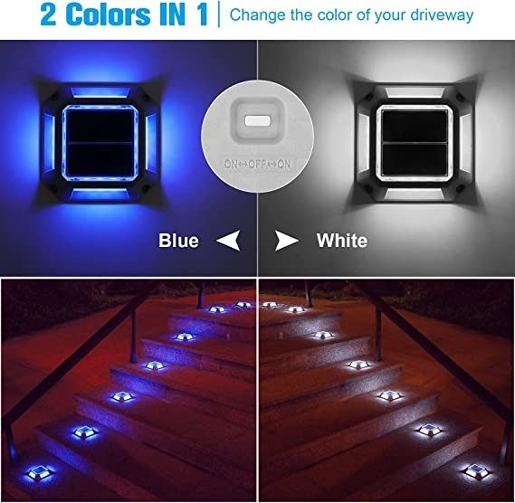 IP67 resistente al agua Iluminación solar de puerto LED Iluminación de cubierta LED Para paso Acera Escalera Jardín Pista de suelo