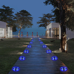 IP67 resistente al agua Iluminación solar de puerto LED Iluminación de cubierta LED Para paso Acera Escalera Jardín Pista de suelo