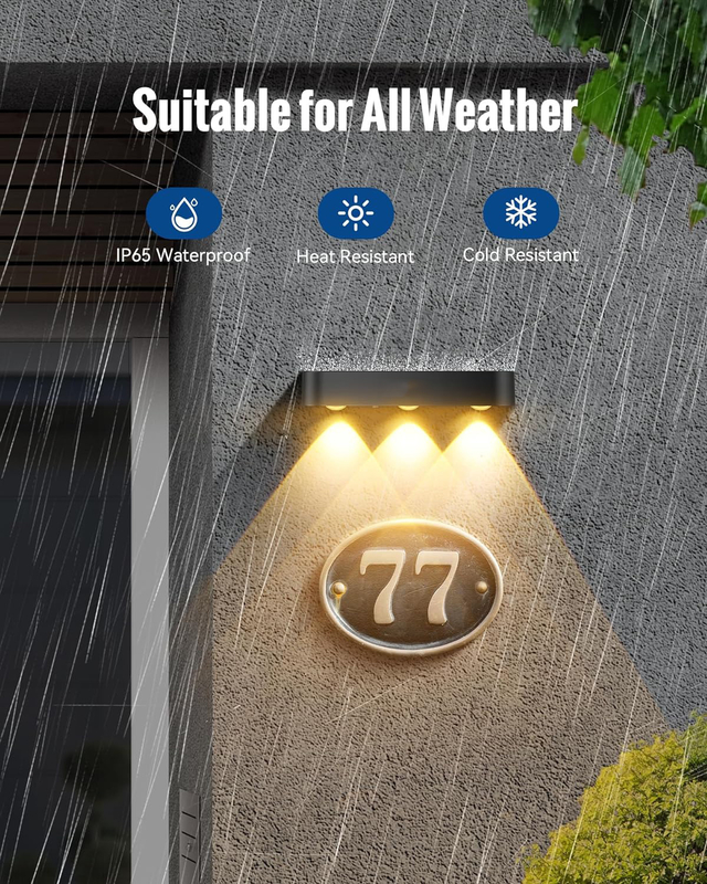 Lámparas solares LED ecológicas para decoración al aire libre con 8 luces solares resistentes al agua