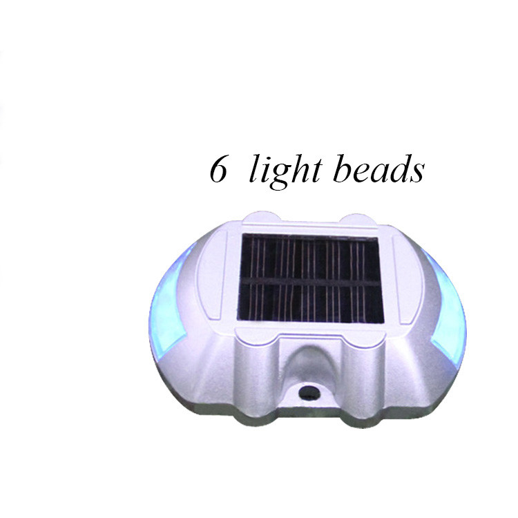 Lámparas solares de muelle de aluminio blanco de 2 paquetes adecuadas para muelles marinos Temperatura de trabajo -20.C-60.C