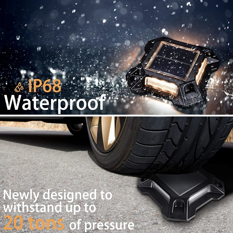 IP 68 resistente al agua lámparas solares LED de cubierta de luces de exterior Decorativas lámparas de escalón solares para patio