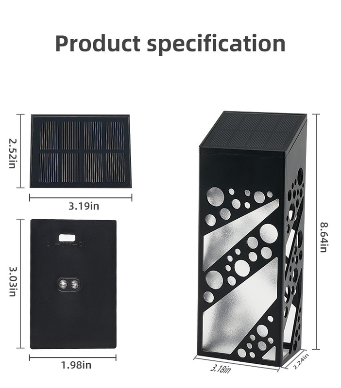 IP 68 resistente al agua lámparas solares LED de cubierta de luces de exterior Decorativas lámparas de escalón solares para patio