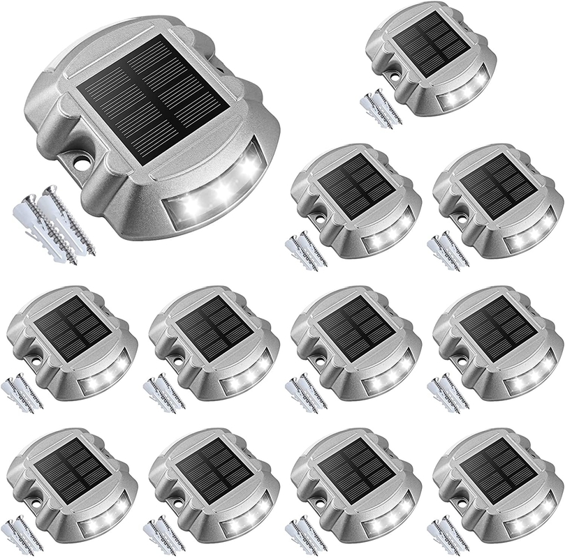 107*95*23mm Luz solar de rodadura LED Luz de tierra reflectante Luz de advertencia de puente