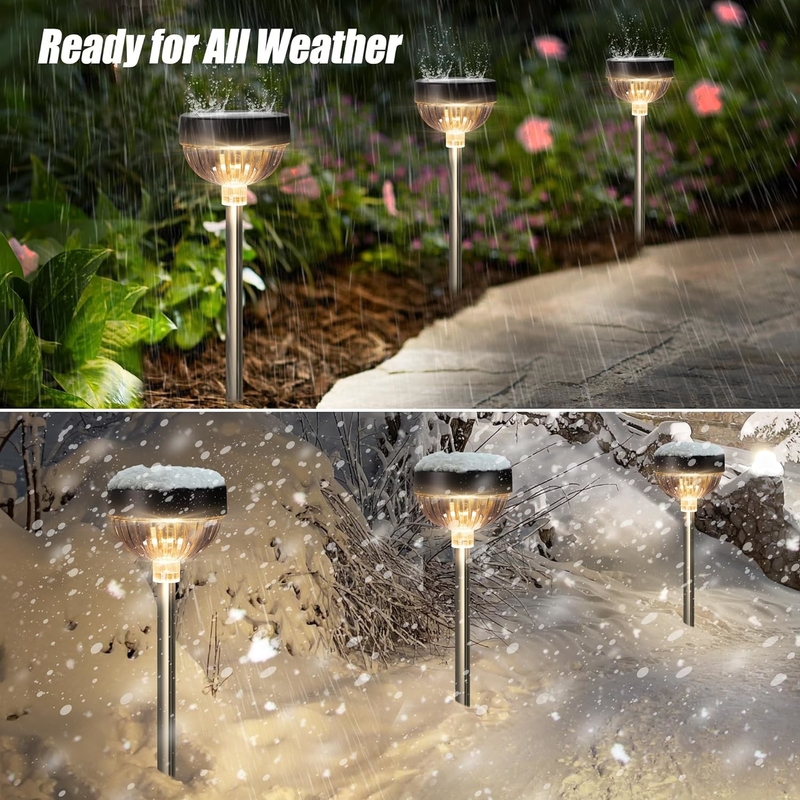 Luces de jardín solar para exteriores RGB Decorativa luz solar para jardín