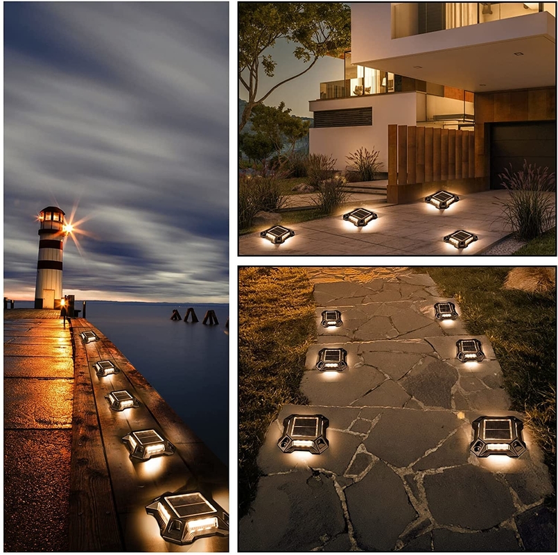 Camino Inoxidable Al aire libre Paseo Energía solar Iluminación de cubierta LED Luz subterránea Para la calle del jardín