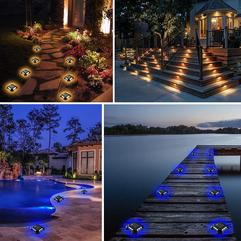Camino Inoxidable Al aire libre Paseo Energía solar Iluminación de cubierta LED Luz subterránea Para la calle del jardín