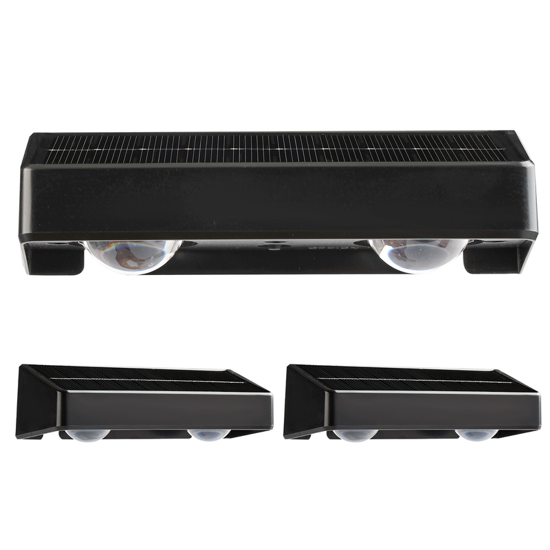 Luz de pared solar de silicio monocristalino con LED RGB ABA PC Shell Nivel de resistencia al agua IP65
