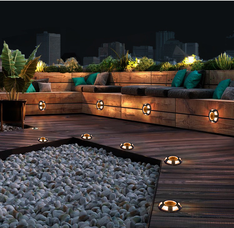 Advertencia al aire libre LED de luz solar de la entrada de las puertas de embarque de las luces de paso de la luz solar para la acera jardín patio de camino