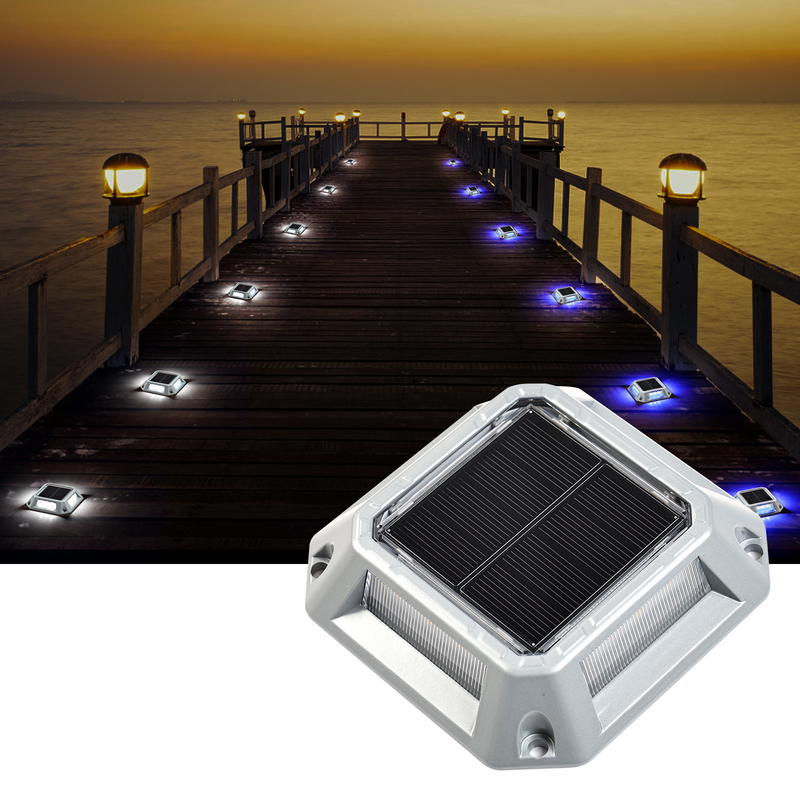 Luz solar de muelle 20 lumens Blanco caliente/blanco frío 2V Iluminación con energía solar Peso 215g