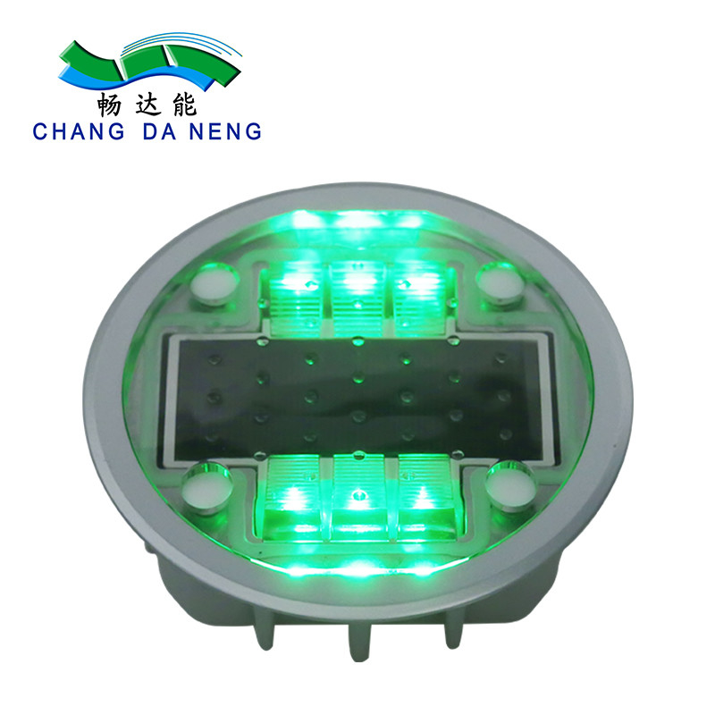 Advertencia de tránsito Seguridad de la vía de señalización de luz de aluminio Ojo de gato Energía solar Estrada de luz
