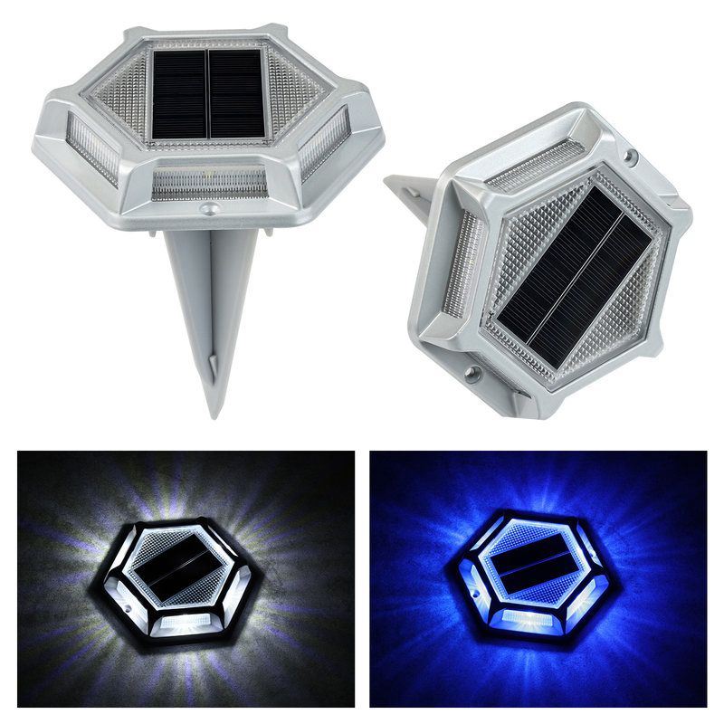Luces de muelle solar de tornillo instalado 2V Voltagem 150g Peso Azul/blanco frío -20°C~60°C Temperatura de trabajo 4-paquete