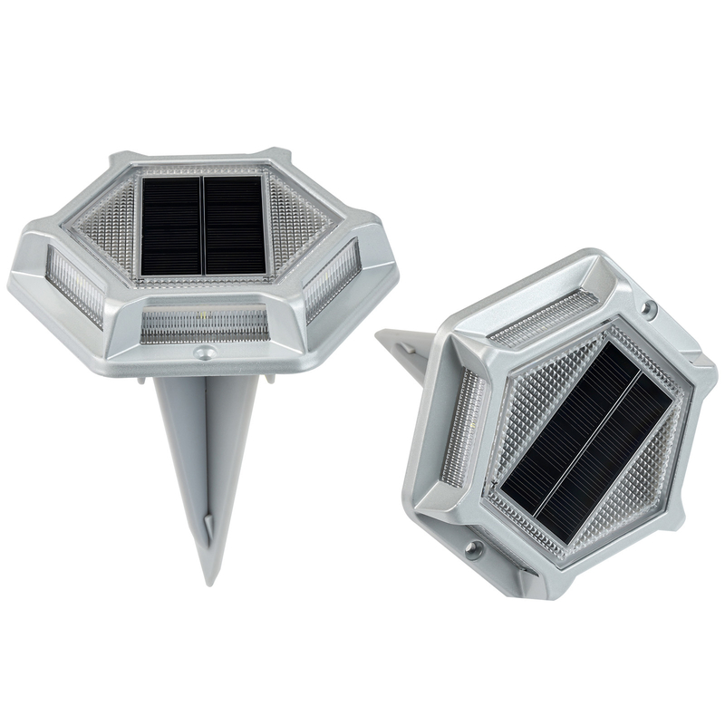 Luz solar de aluminio que funciona a -20 °C a 60 °C Voltado 2V Completo con 4 luces