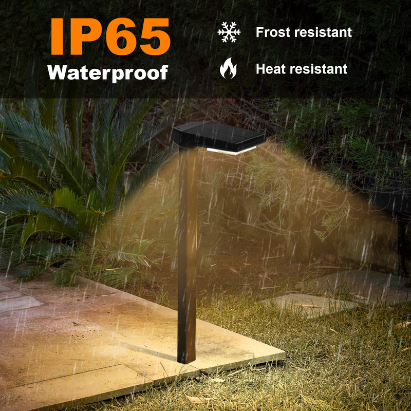 IP65 luz solar exterior de estaca con 15 horas de tiempo de trabajo
