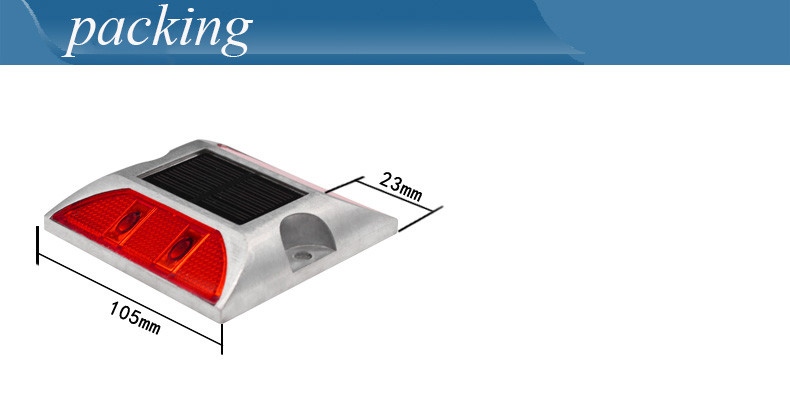Lámpara reflectiva de luz solar LED parpadeante, marcador de la carretera, luz de parpadeo, parpadeo de la carretera