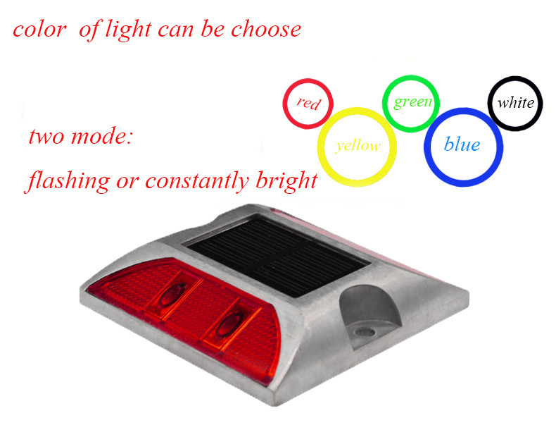 Lámpara reflectiva de luz solar LED parpadeante, marcador de la carretera, luz de parpadeo, parpadeo de la carretera