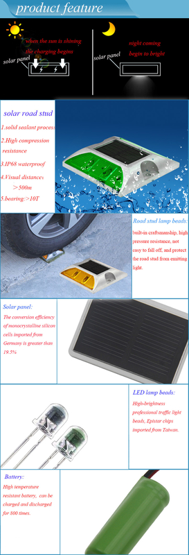 Lámpara reflectiva de luz solar LED parpadeante, marcador de la carretera, luz de parpadeo, parpadeo de la carretera