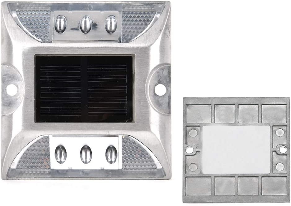 Estribo de carretera solar con 103*106*24mm Tamaño y luz de advertencia de tráfico reflectiva LED 330g