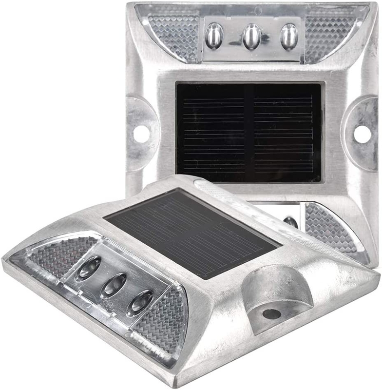 Estribo de carretera solar con 103*106*24mm Tamaño y luz de advertencia de tráfico reflectiva LED 330g