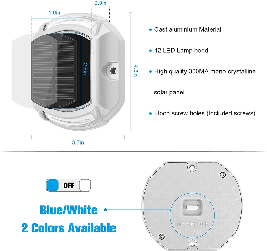 Luz de cubierta solar de aluminio PC para una fácil instalación en blanco cálido