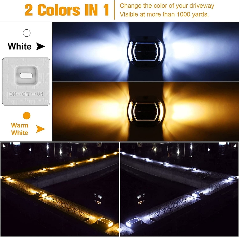 Luz de cubierta solar de aluminio PC para una fácil instalación en blanco cálido