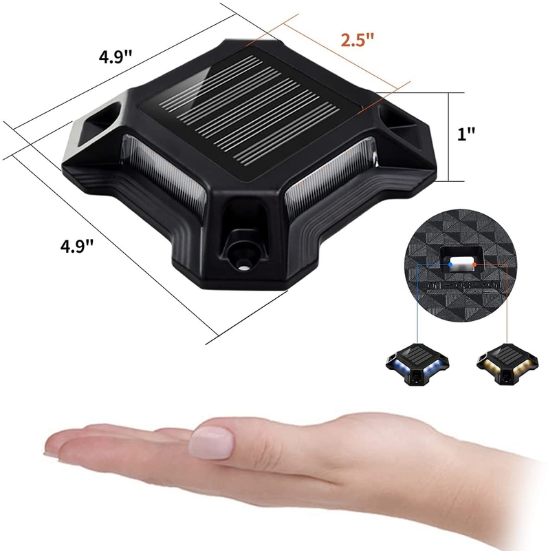 Luz LED solar de color blanco frío alimentada por batería Ni-Mh de 1,2 V/600 MAH