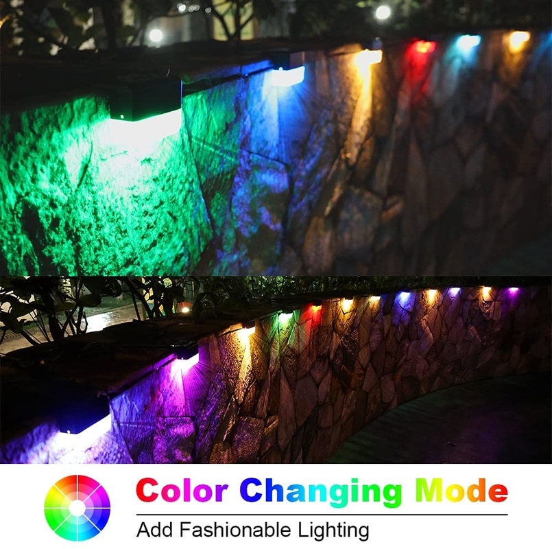 Luz solar de pared con batería de litio ternaria para iluminación LED RGB blanca cálida
