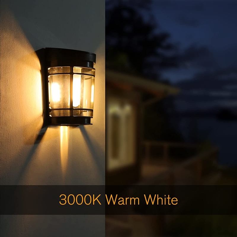 Blanco cálido a la luz solar de pared RGB Batería de litio ternario con carcasa de PC IP65 impermeable