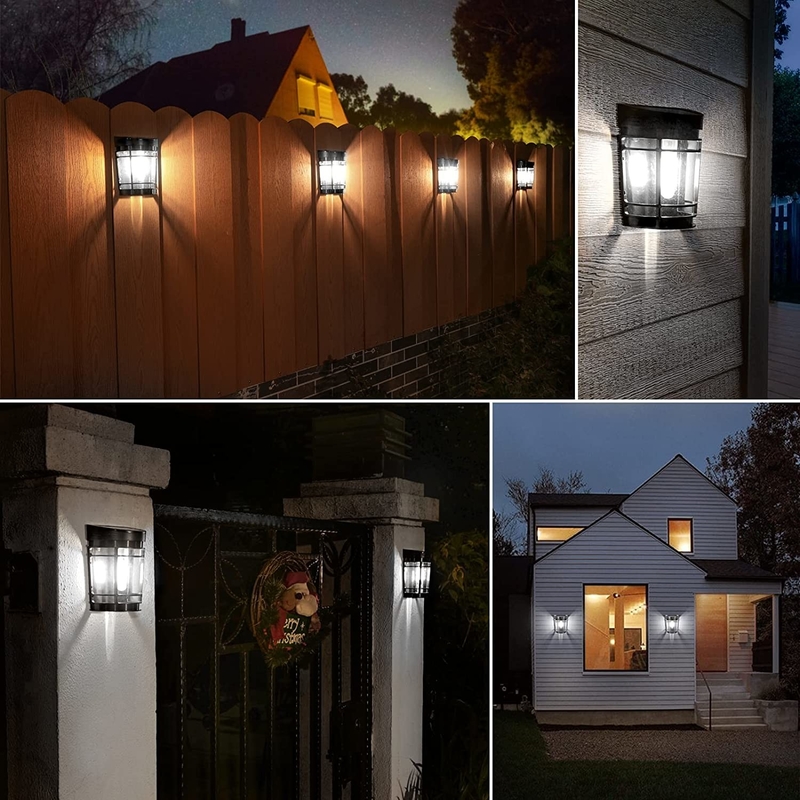Blanco cálido a la luz solar de pared RGB Batería de litio ternario con carcasa de PC IP65 impermeable